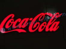 Hotel Acrylic Resin Expoxy Coca Cola Led Sign Indoor Oem