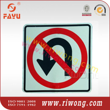 Warning triangle sign plate, road sign plate