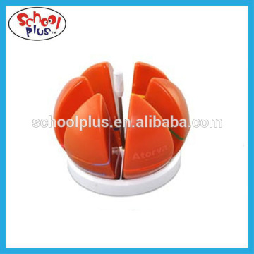 6 pcs stationery set orange shape highlight dutch petals highlighter