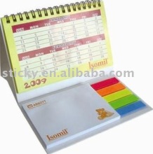 sticky notes with calendar