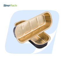 Black Coating ALuminium Foil Food Container