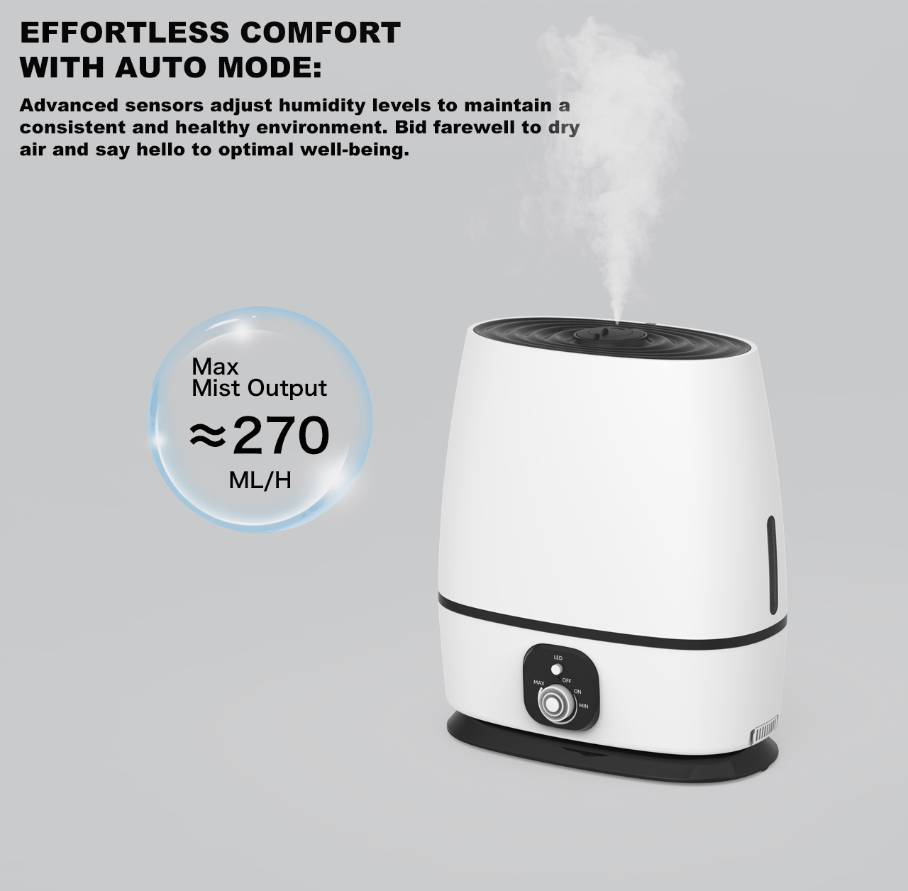 HTJ-2295B humidifier mist output HTJ-2295B humidifier mist output