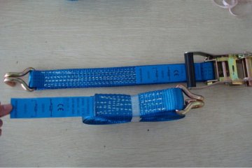 strap lashing hook with J or flat / lashing material / tie down straps