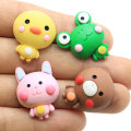 Design misto Resina Animale Cabochon Orso adorabile Fai da te Art Decor Coniglio artificiale Portachiavi Ornamento Cartoon Frog Tornante Making