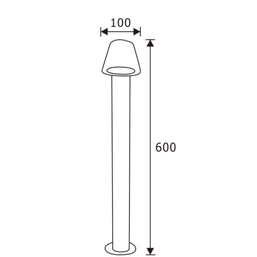 For Garden 7W Aluminum LED Bollard LightofBollard Light Fixture Installation