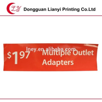 Red color background sticker