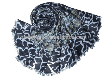 cashmere scarf nepal fashionable floral printing shawl