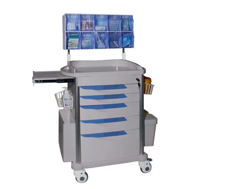 Cm-2 ABS Mobile Injection Medicine Anesthesia Trolley for Hospital