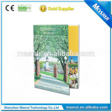 Special creative Magazine style 2.4 Inch TFT LCD Screen Video Gift Card for Univeristy promotion