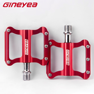 Lightweight 9/16" Non-Slip Sealed Bearing Gineyea Mountain Bike Ball bearings Platform Pedals