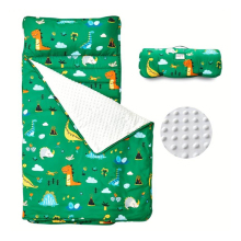 Portable Soft Microfiber 3-in-1 Preschool Nap Mat: Organic Cotton, Foldable, and Versatile Nap Time Blanket