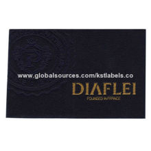 Clothing Labels, With Debossed Pattern, End-Fold Finished