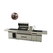 Outdoor Kitchen Modern BBQ Gas Grills Outside Kitchen BBQ