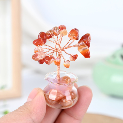天然愈合石晶体芯片树