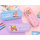 Custom cute honey bear style stationery canvas pencil case for school girls