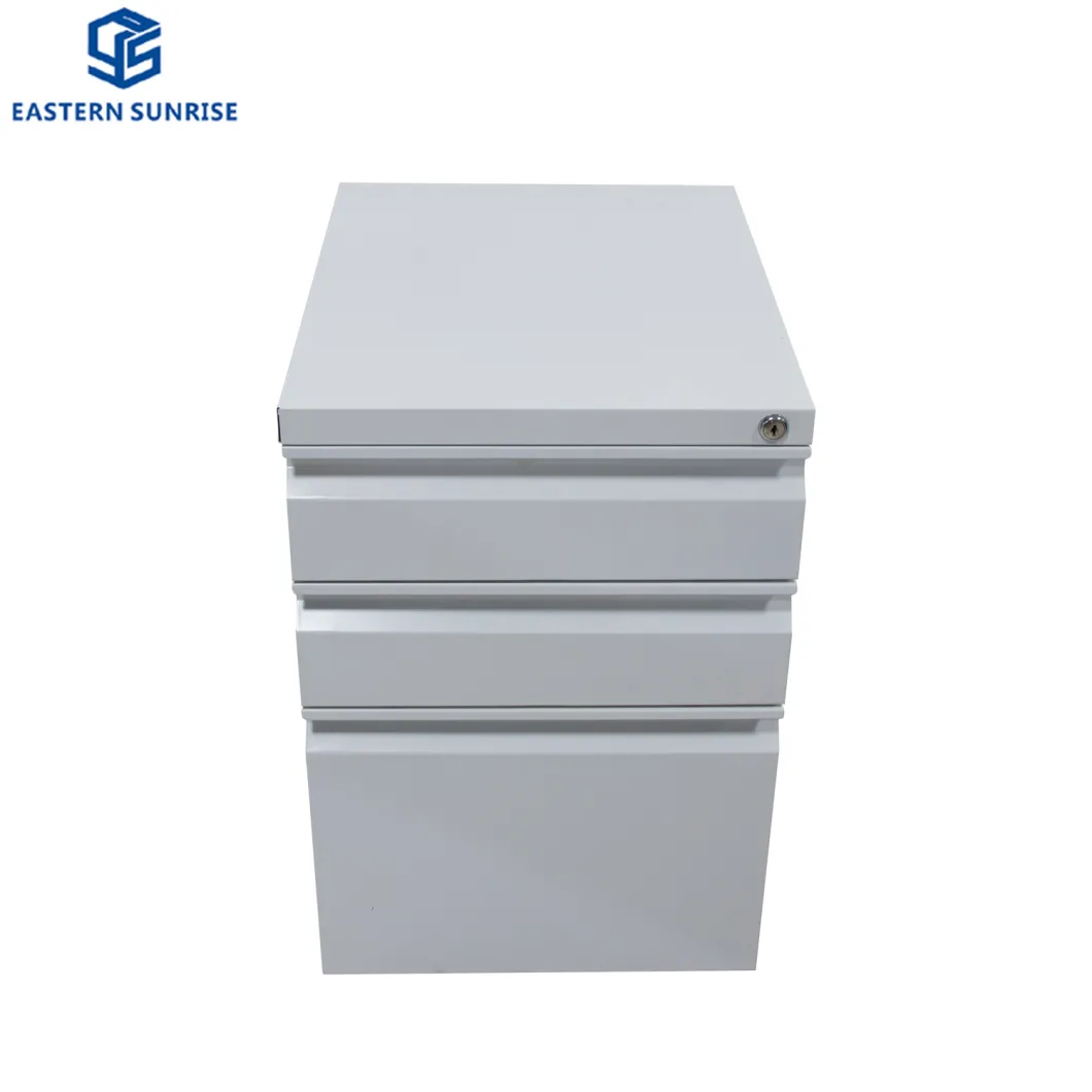 Small Filing Storage Under Desk 3 Small Drawer Mobile Metal Cabinet