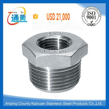 China supplier hexagon bushing stainless steel bsp hexagon bushing