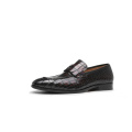 Herren Croco Leder Kleid Ochsenschuhe