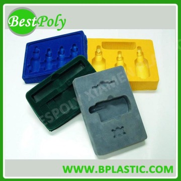 Custom high quality plastic flocking tray ,flocking packaging