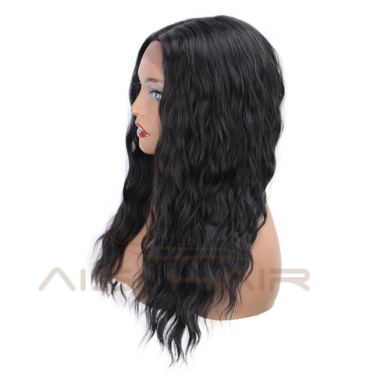 Black Middle Part Long Natural Wave New Design Synthetic Long Wavy Lace Front Wigs Lace Front Wigs for Black Women