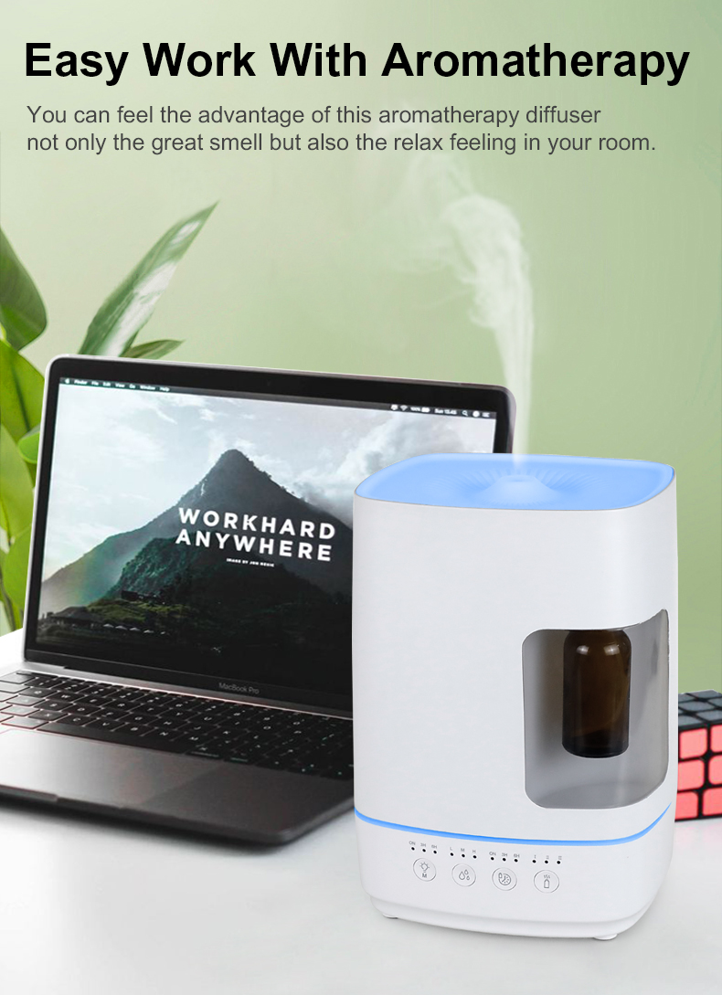 3 In 1 Ultrasonic Aroma Diffuser Essential Oil Nebulizer Humidifier 07