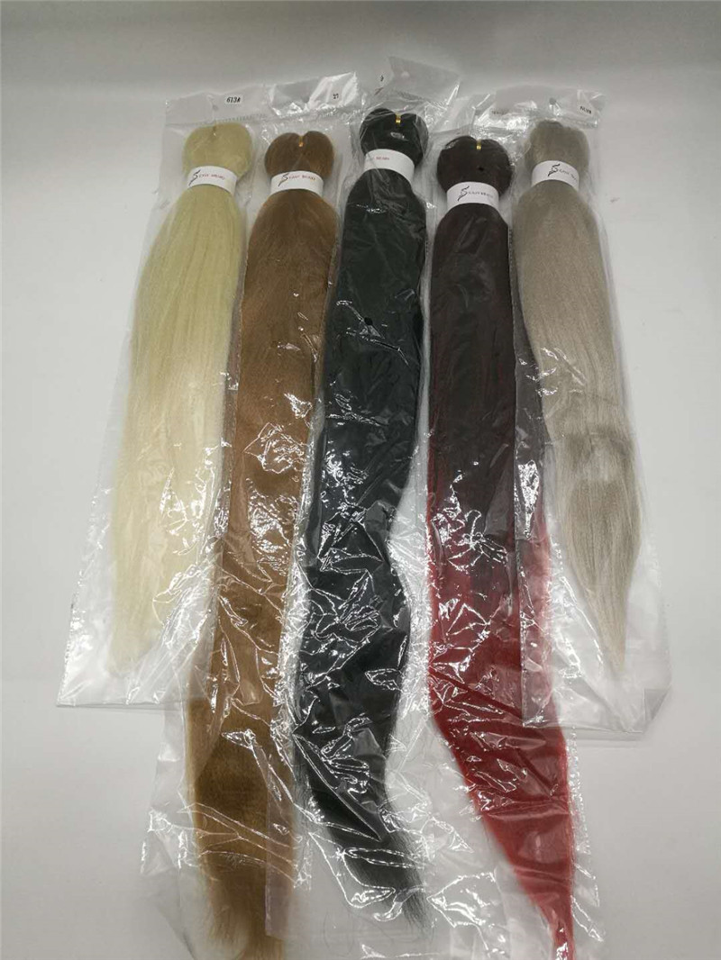 26inch 20inch Easy Braids Prestretched EZ Braiding Hair Hot Water Setting Yaki Straight Soft Jumbo Braid Synthetic Hair