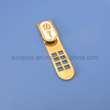 Metal Golden Printing Torch Book Marks