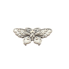 S925 Silver Retro Butterfly Double Row Necklace - Wholesale Silver Accessories