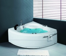 1.35m Small Corner Hydro Massage Spa Bathtub