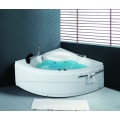 Drop In Whirlpool Bathtub 1.35m Small Corner Hydro Massage Spa Bathtub