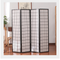 4 Panel Shoji Screen Room Divider Black