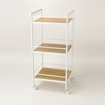 Living Style Four Wheels Kitchen Trolley Design With MDF Board
