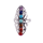 Natural 7 Chakra Gemstone Femmes Bijoux Bague