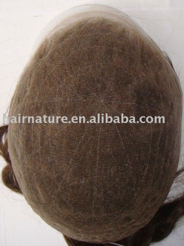 high quality 100% human hair mens toupee
