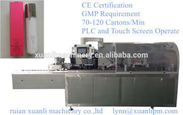 Cosmetic carton packing machine