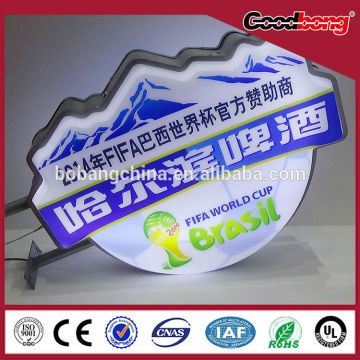 facelit acrylic box sign/advertising facelit acrylic light box sign