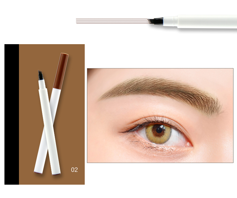 3 Colors Waterproof eyebrow pencil Thick tube eye beauty makeup longlasting eyeliner eyebrow pen
