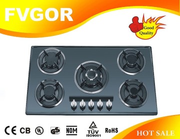 CE tempered glass royal gas stove