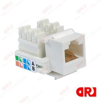 90 Degree 110 / Krone / Dual Idc Rj45 Keystone Jack Cat5e Connector For Networking