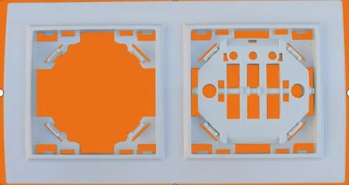 Немецкий 4-позиционный электрический настенный выключатель и розетка в рамке из АБС-пластика