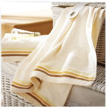 luxury yarn dyed jacquard stripe towels