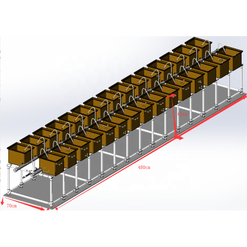 Sistema de cultivo de tomates de cubo holandés hidropónico Skyplant