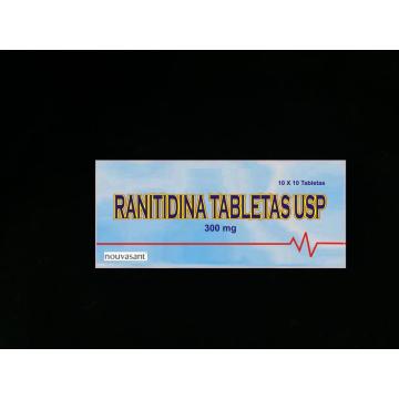 BP/USP de comprimé de Ranitidine 300mg