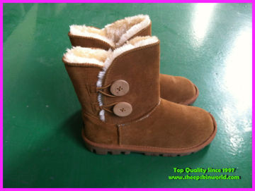 artificial faux sheepskin snow boots