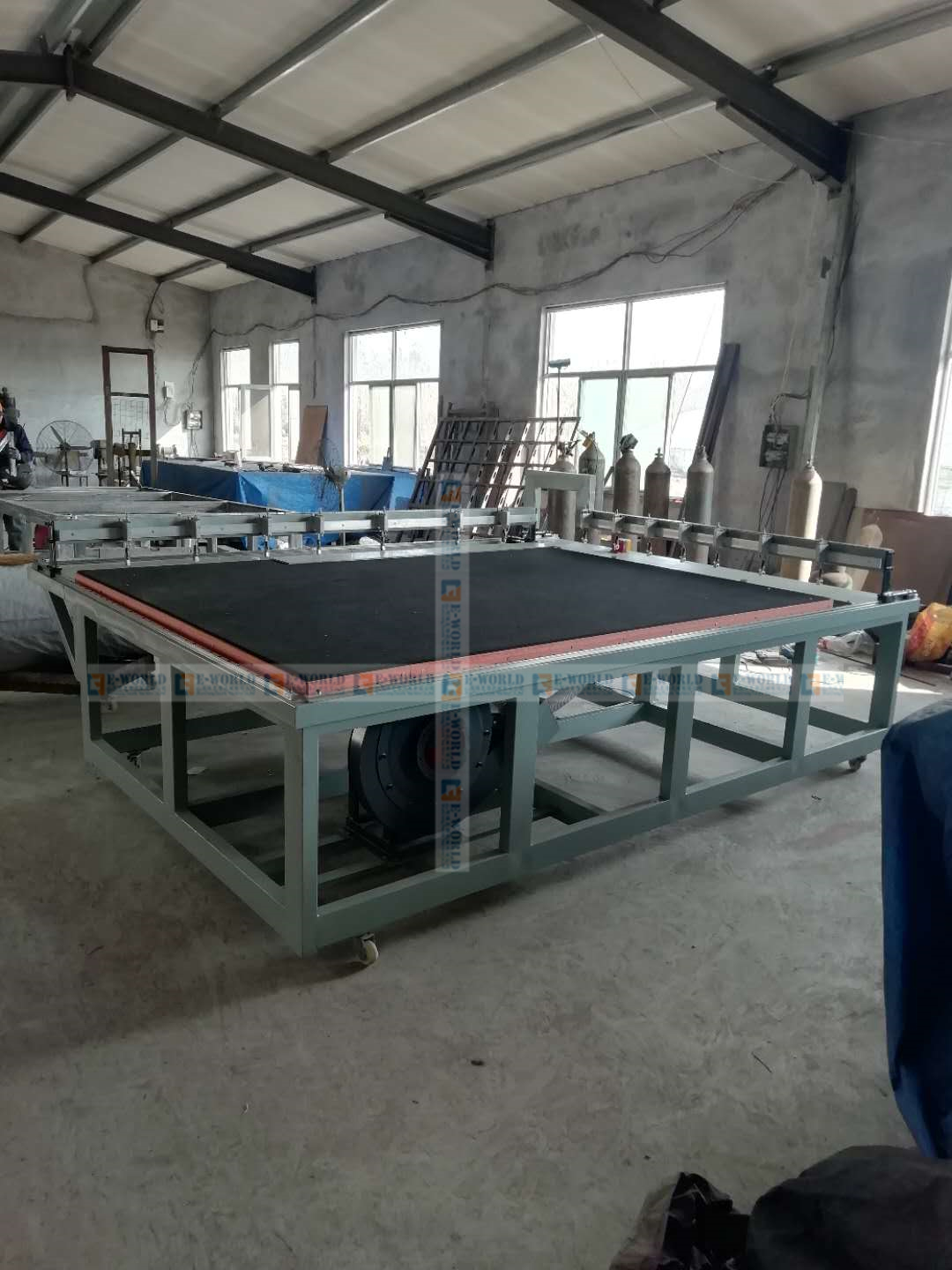 Manual Double Bridge Mosaic Glass Cutting Production Line For Sale