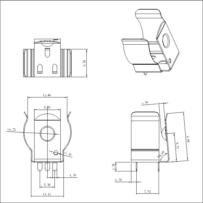 BS-S-SN-X-54 Battery Holder 54 STYLE FOR 16-19MM BATTERY