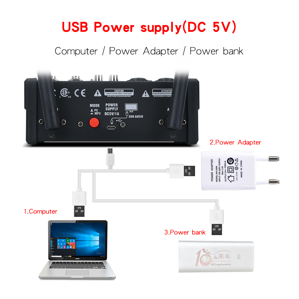 Wholesale Factory Price Mini Sound Mixer With Usb