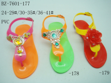 BZ-7601 jelly ladies PVC sandal flip top sandal PVC flip flog sandal shoes summer