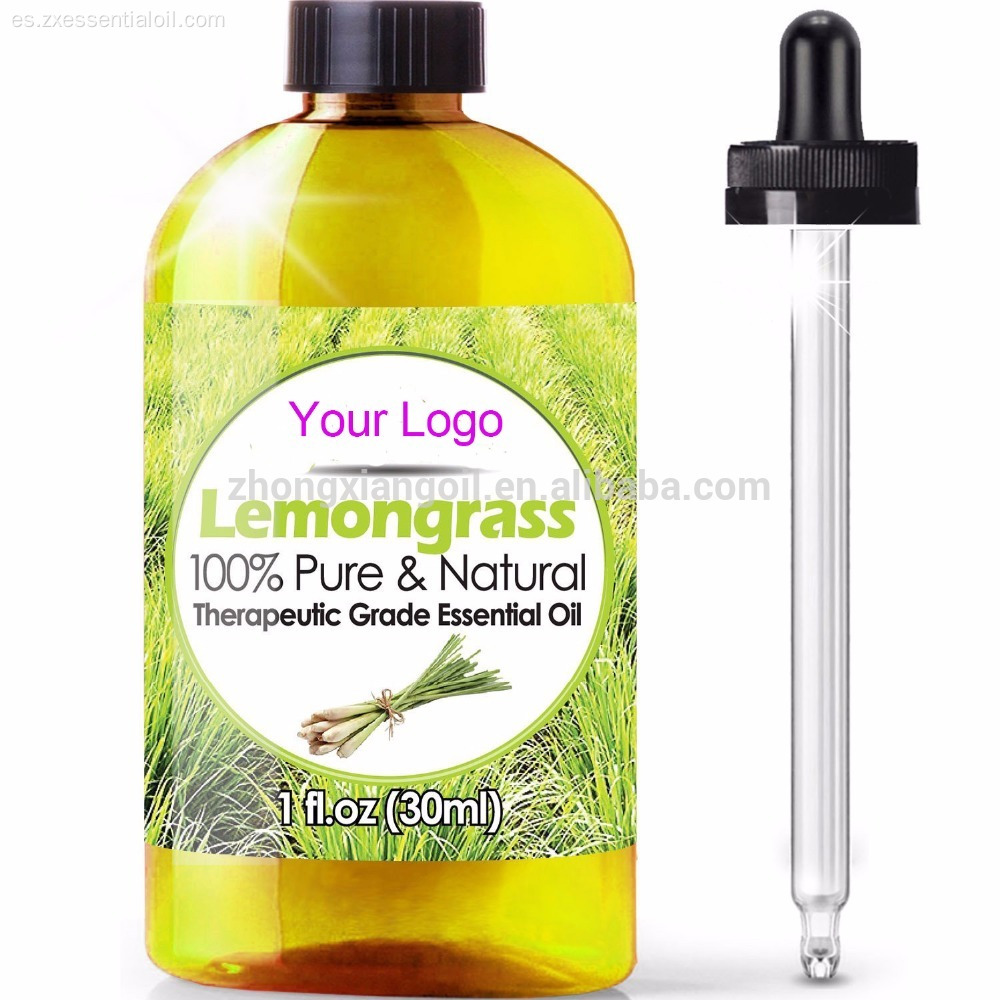 Aceite esencial de hierba de limón 100% puro OEM a granel