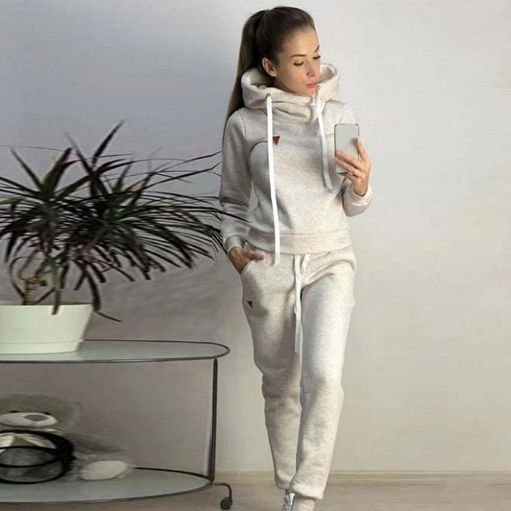 Superstarer Trending Stylish Newest Autumn Tracksuit Womens Fall Clothing Hoodie Long Sleeve Two Piece Set